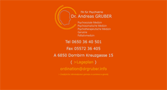 Desktop Screenshot of drgruber.info